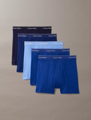 Picture of Cotton Classics 5-Pack Boxer Brief Heather Grey / Black / White