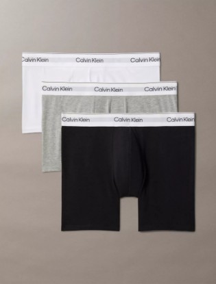 Picture of Icon Cotton Stretch 3-Pack Boxer Brief Grey Heather / White / Black