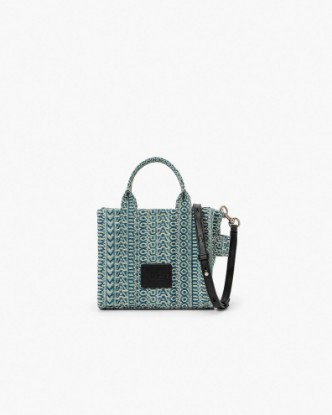 The Washed Monogram Denim Crossbody Tote Bag