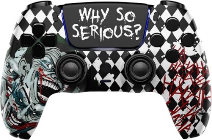 Picture of MODDEDZONE M Series Custom Wireless Controller Compatible with PS5 - Exclusive and Unique Design| Customized in the USA| (Black Mask)