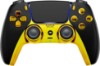 صورة MODDEDZONE Custom Wireless UN-MODDED PRO Controller compatible with PS5 Exclusive Unique Design (Black/Gold)