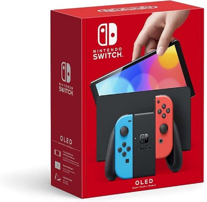 Picture of Nintendo Switch – OLED Model w/Neon Red & Neon Blue Joy-Con (Japan Stock Region-Free) (Renewed)