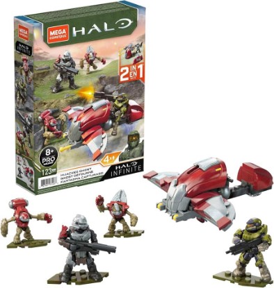 Picture of Mega Construx Halo Hijacked Ghost Vehicle Halo Infinite Construction Set, Building Toys for Kids