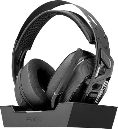 Picture of RIG 900 MAX HX Universal Dual Wireless 2.4GHz / Bluetooth Gaming Headset | For XBOX Series X|S, XBOX One – Multiplatform PlayStation PS5, PS4, PC, Switch, Android, iPhone - Charging Base - Dolby Atmos