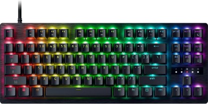 Picture of Razer Huntsman V3 TKL 8KHz Analog Optical Esports Gaming Keyboard, Black | Analog Optical Switches Gen 2 with Rapid Trigger, Adjustable Actuation, Snap Tap, PBT Keycaps, True 8000hz Polling Rate