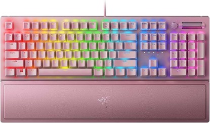 Picture of Razer BlackWidow V3 Mechanical Gaming Keyboard, Green Mechanical, Quartz | Tactile & Clicky, Chroma RGB Lighting, Compact Form Factor, Programmable Macro Functionality