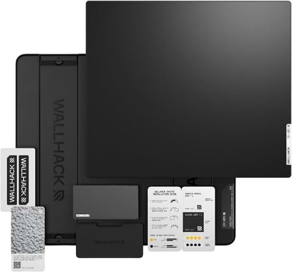 Picture of Wallhack CR-005 Glass Gaming Mouse Pad, 20x17.3 in, Black | Esport Mousepad Control Surface, Ultra-Smooth Glasspad With Silicone Backing, 3mm Tempered Glass, Carry Case Included
