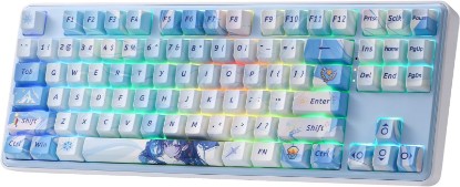 Picture of Redragon K707 PRO SE 80% Wireless Gasket RGB Gaming Keyboard, 3-Modes 87 Keys TKL Anime Mechanical Keyboard w/Hot-Swap Socket, Dye-Sub PBT Keycaps & 5-Layer Noise Dampening, Custom Linear Switch