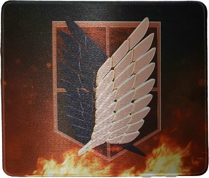 Picture of Attack On Titan Mouse Pad Anime 12x10 inches Custom Mousepad Gaming mat Wing of Freedom