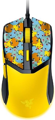 Picture of Razer Cobra Wired Gaming Mouse: 58g Lightweight - Gen-3 Optical Switches - Chroma RGB Lighting - Precise 8500 DPI Optical Sensor - 100% PTFE Mouse Feet - Speedflex Cable - Pokémon Edition (Renewed)