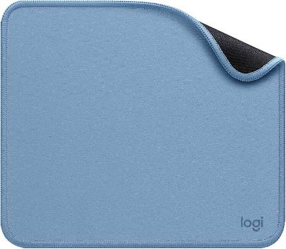Picture of Logitech Studio Series Small Mouse Pad, Anti-Slip 9x8 Inches, Blue Grey | Anti-slip rubber base, easy gliding surface, durable materials, portable design, for computers
