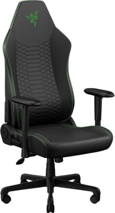 Picture of Razer Iskur V2 X NewGen Ergonomic Gaming Chair, Black/Green | Gen-2 EPU Leather with CoolTouch, Lumbar Support, Ultra-Wide Base, Foam Cushions, Adjustable 152 Degree Recline, 2D Armrests