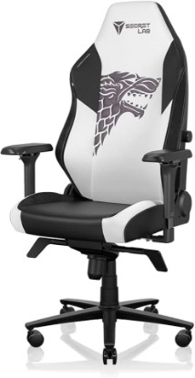 Picture of Secretlab Titan Evo House Stark Gaming Chair - Small, Leatherette, White | Ergonomic, Lumbar Support, High Back, Reclining, Magnetic Head Pillow, Standard (285 lbs), 4D Armrests, Height Adjustable