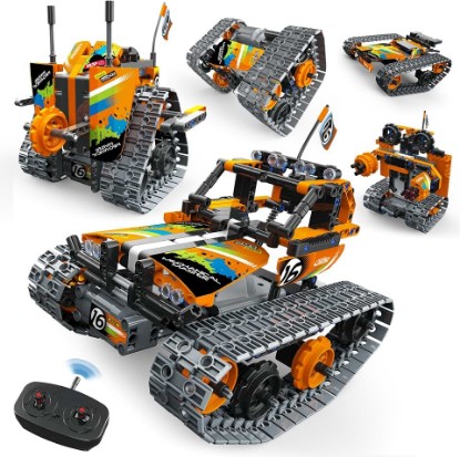Picture of Opmind 5-in-1 STEM Remote Control Building Kit - 392PCS, Gift for Boys 8-12 | STEM Toys for Ages 8-13, Building Toys for Boys, Robot Building Kit, Remote Control DIY Educational Engineering Set for Kids
