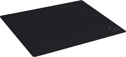 Picture of Logitech G640 Large Cloth Gaming Mouse Pad (600x460x3) - Black | Optimized for gaming sensors, moderate surface friction