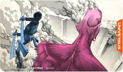 Picture of UniVersus Attack on Titan: Origins of Power - Lethal Strike Playmat - 24 x 14 Neoprene Mat, Tabletop Card Game Accessory, UVS Games, Licensed