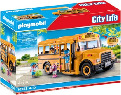Picture of Playmobil School Bus with Accessories and 4 Figures