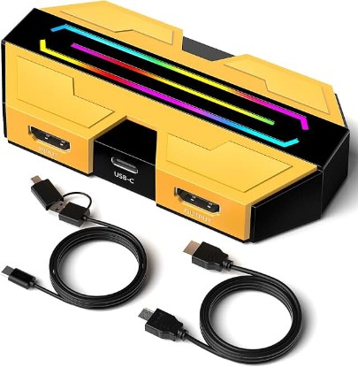 Picture of BlueAVS 4K HDMI Video Capture Card for Streaming, 4K 60Hz 1440P 144Hz 1080P 240Hz Capture with HDR VRR ALLM Passthrough, USB-C External Capture for PS5, Xbox Series X/S, Switch, Compatible with OBS