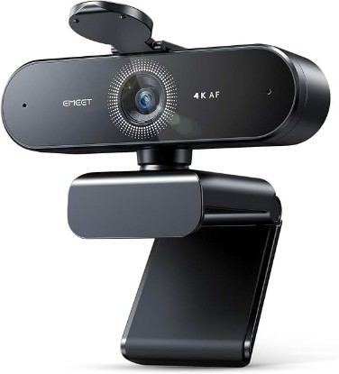 Picture of EMEET NOVA 4K Webcam for PC, Ultra 4K HD, PDAF Autofocus, Dual Omni Mics | 73° FOV, Auto Light Correction, USB-A, Privacy Cover, Ideal for High-End Business Meetings&Live Streaming ClimatePartner certified