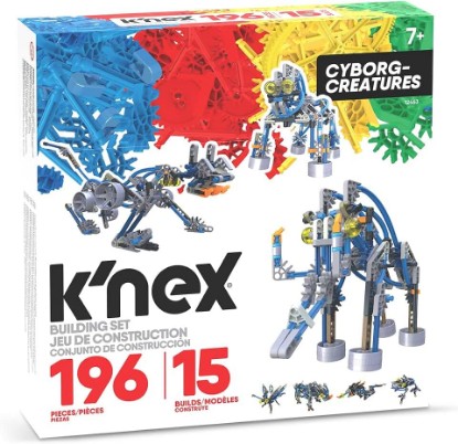 Picture of Basic Fun K'NEX | Cyborg Creatures 15 Model | Educational Toys for Boys and Girls, 196 Piece Stem Learning Kit, Engineering for Kids, Fun Colourful Construction Toys for Children Ages 8 12463