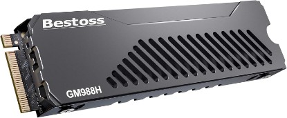 Picture of Bestoss 2TB NVMe M.2 2280 SSD with Heatsink,PS5 Storage,7350MB/s | PS5 Memory Storage Expansion SSD, SLC Cache&HMB, Tailored for Gamers, Editors&AI Creators Demanding Blazing-Fast Speed