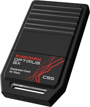 Picture of Sandisk 1TB Optimus GX C50 Storage Expansion Card for Xbox | 1 Month Xbox Game Pass & 1 Month Discord Nitro, Plug & Play, NVMe SSD Expansion for Xbox Series X|S, SDCEOGN-1T00-GNAGX