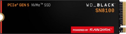 Picture of WD_Black SN8100 4TB NVMe SSD - PCIe 5.0x4, M.2 2280, Up to 14,900MB/s Read Speed, up to 11,000MB/s Write Speed, Best for AI Applications, Gaming, and Video Editing - WDS400T1X0M Global Recycled Standard
