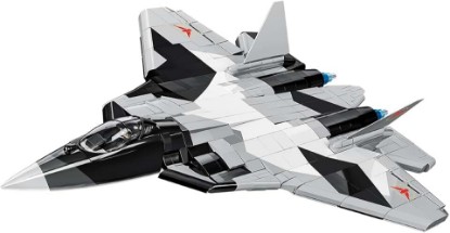 Picture of COBI Enemy Strike Jet TOP Gun: Maverick™, 1:48 Scale, 851 Pieces | Pad-printed details, moving parts, opening cockpit, weaponry, display stand, 1 figure, parts made in the EU, ages 8+