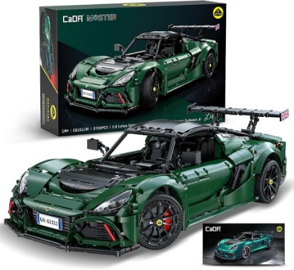 Picture of CaDA Master C61511W Lotus Exige Cup 430 1:8 Static Building Block Supercar 3730 Pieces 53.8cm Collectible Display Model for Adults 14+