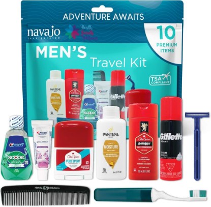 Picture of Handy Solutions 10 Piece Resealable Men's Travel Kit