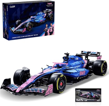 Picture of CaDA C64012W BWT Alpine F1 Team A525 2025 Formula One Race Car Building Kit, 2173PCS Large 1:8 Scale Collectible Model,Full Detailed Mechanical Functions, Building Set for Teens Adults