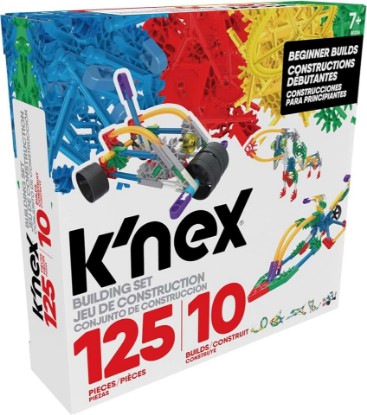 Picture of Basic Fun K'NEX | Beginner Building Set 10 Models | Educational Toys, 125 Piece Stem Learning Kit, Engineering for Kids, Construction Toy for Children Ages 7 80206
