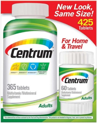Picture of Centrum Multivitamin/Multimineral Supplement for Adults 425 (365+60) Tablets