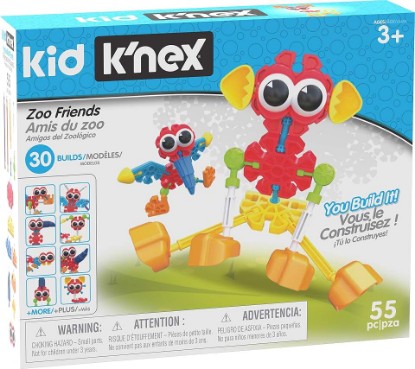 Picture of KID K’NEX – Zoo Friends Building Set – 55 Pieces – Ages 3 and Up – Preschool Educational Toy (Amazon Exclusive)
