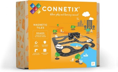 Picture of CONNETIX Magnetic Tiles Roads Creative Pack, 48 Pieces