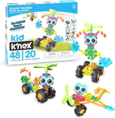 Picture of Basic Fun Kid K'NEX | Zoomin' Buddies 20 Model | Kids Craft Set with 48 Pieces | Educational Toys for Kids, Fun and Colourful Building Toys for Boys and Girls, Construction Toys Ages 3 85053