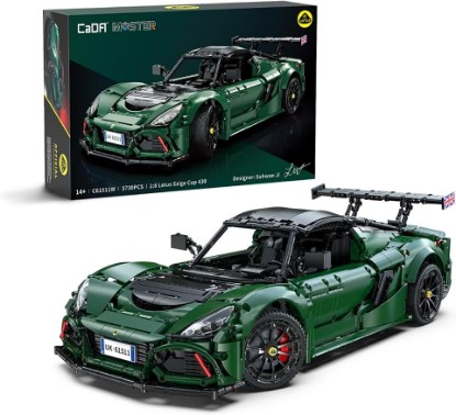 Picture of CaDA C61511W 1:8 Lotus Exige Cup 430 Building Block Set Officially Licensed Super Sports Car Model with MOC Collaboration 3730PCS Collectible Racing Car Kit for Adults Enthusiasts