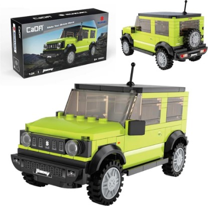 Picture of CADA Bricks - Suzuki Jimmy 1:24 Scale Building Kit – Official Licensed Suzuki Jimmy Replica, 192 Pieces, Green Off-Road SUV Model Car, Compatible with Major Brick Brands