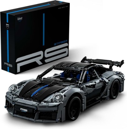 Picture of Nifeliz Stinger RS Sports Car Building Set, NF10328 | 1:10 Scale Collectible Vehicle Model for Adults, Home and Office Decor to Display, Gift for Car Enthusiasts, 2,362 PCS