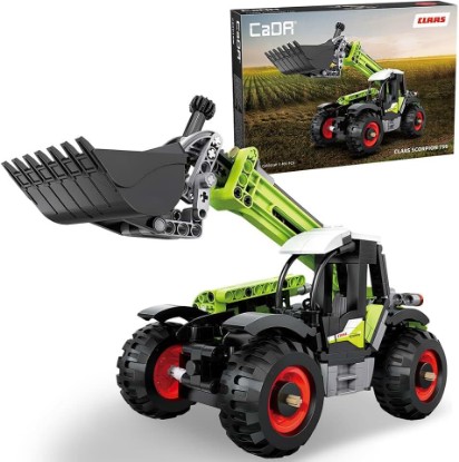 Picture of CaDA C65016W Mini CLAAS Farm Loader Building Set, CLAAS Agricultural Machinery Model, 401PCS Movable Mechanical Farm Equipment Building Kit, Collectible Construction Vehicle Toy for Teens & Adults