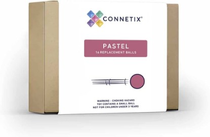 Picture of CONNETIX Magnetic Tiles Pastel Ball Pack, 16 Pieces