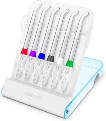 Picture of Replacement Tips for Waterpik Water Flosser (6 Classic Jet Tips & Storage Case Bundle)