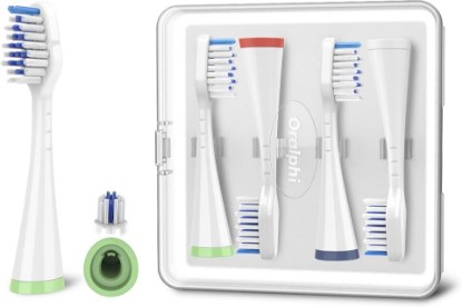 Picture of Toothbrush Replacement Heads for Waterpik Complete Care 5.0/9.0 (CC-01/WP-861), STRB-4WW, (4-Pack, White)