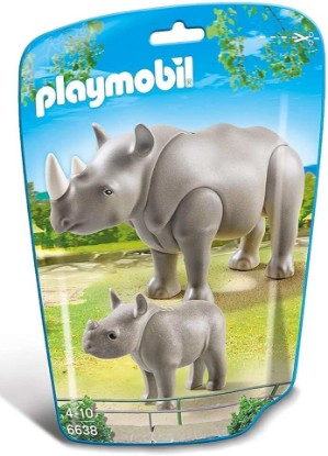 Picture of Playmobil Rhino with Baby Building Kit