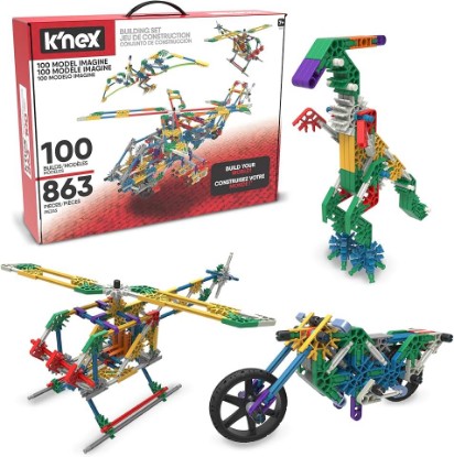 Picture of K'NEX 100 Model Building Set ‚ 863 Pieces, STEM Building, Kid Construction Set‚ Ages 7+ - Amazon Exclusive