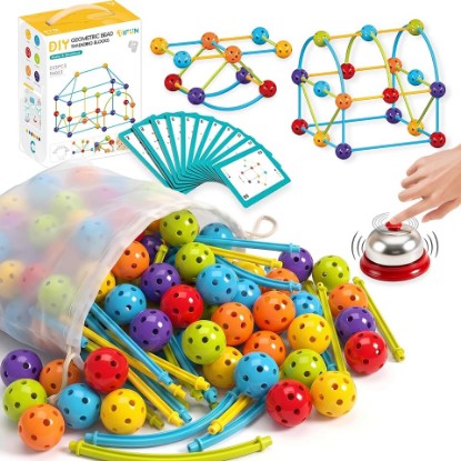 Picture of COUOMOXA 253 Pcs STEM Building Toys with Sound Bells