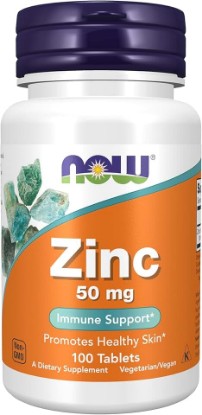Picture of NOW Foods Zinc Gluconate, 100 Tablets / 50mg