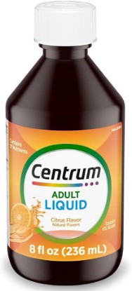 Picture of Centrum Liquid Multivitamin for Adults, Citrus Flavor, 8 fl oz | Contains B Vitamins, Vitamin C, Vitamin E and Antioxidants, Supports Healthy Immune Response, GLP-1 Support GreenCircle Certified: Certified Environmental Facts Label