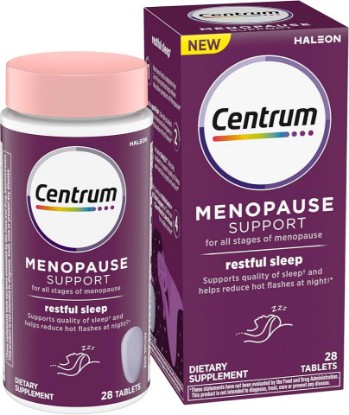 Picture of Centrum Restful Sleep Menopause Support Tablets, 28 Count | Supplement with Clinically Studied DailyZz and geniVida, Gluten Free, Non-GMO Ingredients, GLP-1 Support