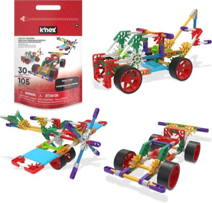 Picture of K'NEX Custom Cruisers 30 Model Set with Storage Bag - STEM Building Kit, Kid Construction, Creative Play Toy‚ Ages 8+